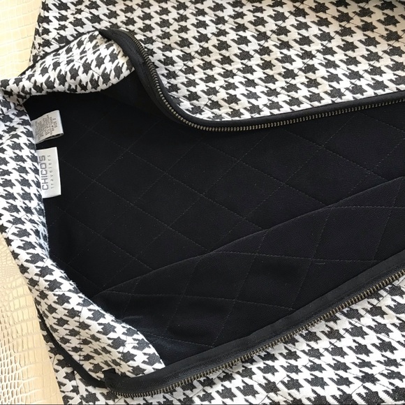 🔹Chico’s Travelers houndstooth jacket - Picture 4 of 8